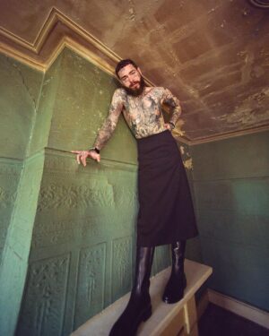 Post Malone Instagram - “I definitely was making a lot of soft songs and lullaby songs for my baby. There were a bunch of [times] I was sitting there like, “I’m going to write her a song,” says @postmalone of his latest album #Austin

For the 28-year-old superstar, nothing quite changed his life like welcoming a daughter last year with his fiancée. Her influence is all over ‘Austin’ on tracks like the acoustic and orchestral opener “Don’t Understand,” an adult lullaby of sorts, and single “Overdrive,” on which he attests, “I’ll do anything to be cool to you.” Even the album’s visual drastically contrasts the darker, shadowy album covers of his past, matching Austin’s sunnier and stripped-down pop-rock sound. “I was like, ‘This is just a cool picture. It’s a hot fucking summer. It must be because now I’m a DILF.’” At the link in our bio, #PostMalone speaks on the life-altering joys of fatherhood for CR Muses🔗

CR Fashion Book Issue 23 Muses is available for preorder now

Talent @postmalone
Photography @ryanmcginleystudios
Fashion @benperreira
Founder & Editor-in-Chief @carineroitfeld
CEO @vladimirrestoinroitfeld
Makeup @glamrogers
Hair @ken.snts
Creative Consultant @e.mman
Art Direction @guillaumelauruol
Editorial Director @natalieshukur
Interview @lyndseyhavens 
Casting @jilldemling
Producer @alexeyg @agpnyc @rachelfiller 
Production Assistants @zanejchen @just_sasha_bro
Fashion Market Editors @sirhc.chidi @lpandelachi 
Choreographer @mean.sophia
Set Designer @megankiantos
Lighting Designer @arielsadok 
Fashion Assistants @nattysobratty @avavanosdol @devinhentz

#CRFashionBook