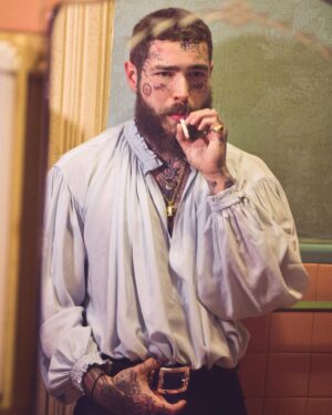 Post Malone Instagram - “I definitely was making a lot of soft songs and lullaby songs for my baby. There were a bunch of [times] I was sitting there like, “I’m going to write her a song,” says @postmalone of his latest album #Austin

For the 28-year-old superstar, nothing quite changed his life like welcoming a daughter last year with his fiancée. Her influence is all over ‘Austin’ on tracks like the acoustic and orchestral opener “Don’t Understand,” an adult lullaby of sorts, and single “Overdrive,” on which he attests, “I’ll do anything to be cool to you.” Even the album’s visual drastically contrasts the darker, shadowy album covers of his past, matching Austin’s sunnier and stripped-down pop-rock sound. “I was like, ‘This is just a cool picture. It’s a hot fucking summer. It must be because now I’m a DILF.’” At the link in our bio, #PostMalone speaks on the life-altering joys of fatherhood for CR Muses🔗

CR Fashion Book Issue 23 Muses is available for preorder now

Talent @postmalone
Photography @ryanmcginleystudios
Fashion @benperreira
Founder & Editor-in-Chief @carineroitfeld
CEO @vladimirrestoinroitfeld
Makeup @glamrogers
Hair @ken.snts
Creative Consultant @e.mman
Art Direction @guillaumelauruol
Editorial Director @natalieshukur
Interview @lyndseyhavens 
Casting @jilldemling
Producer @alexeyg @agpnyc @rachelfiller 
Production Assistants @zanejchen @just_sasha_bro
Fashion Market Editors @sirhc.chidi @lpandelachi 
Choreographer @mean.sophia
Set Designer @megankiantos
Lighting Designer @arielsadok 
Fashion Assistants @nattysobratty @avavanosdol @devinhentz

#CRFashionBook