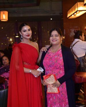Preety Kongana Instagram - Few captures from my birthday bash 12/12/2023 ♥️ ♥️♥️

I m obliged ♥️♥️♥️ n I love you all ♥️♥️♥️

The red dress I m wearing is beautifully customised by @page_3_boutique ♥️ thank @nandini_borkakati 😘