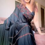 Priya Mishra Instagram - For saree lover 🖤