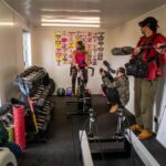 Rachel Atherton Instagram - ❤️❤️❤️🍦🍦🍦⛈⛈⛈ More filming for @redbullbike race Tapes s2, out in spring 🤗 We took a short trip to lake maggiore where olly & his team were building an @heartwoodsaunas fell in love with lake maggiore! Wild wet wales 🏴󠁧󠁢󠁷󠁬󠁳󠁿 trying to make the most of every day rain or shine! After 1min.45seconds riding in the rain along the pier we had to go back to the van and arna fell asleep 😂 track check @dyfibikepark ❤️ love riding my Moto so much, We used to race 3hour moto enduros (Wirral off roads) me @dan_atherton @gee_atherton let’s get back to it, i miss racing moto enduro! ❤️