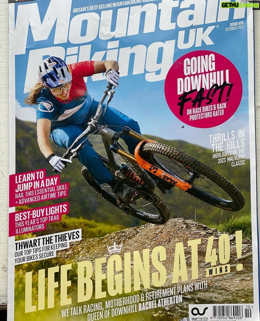 Rachel Atherton Instagram - My cover of @mbukmagazine this month 🥰🥰 this was shot back in May when I had just started thinking about racing the first World Cup… I had no idea i would win it! The last 2 years since arna was born have been such a rollercoaster, only now I’m getting more sleep can I look back & see it all a bit more clearly 😂 having Arna has been the greatest joy I’ve ever experienced, hard, yes, but perfect. Thanks MBUK 🥰 @stevebehr0 & Tym Manley ( I so so so regret not putting loads of makeup on & putting more effort into this shoot I look like a rag 😂 )