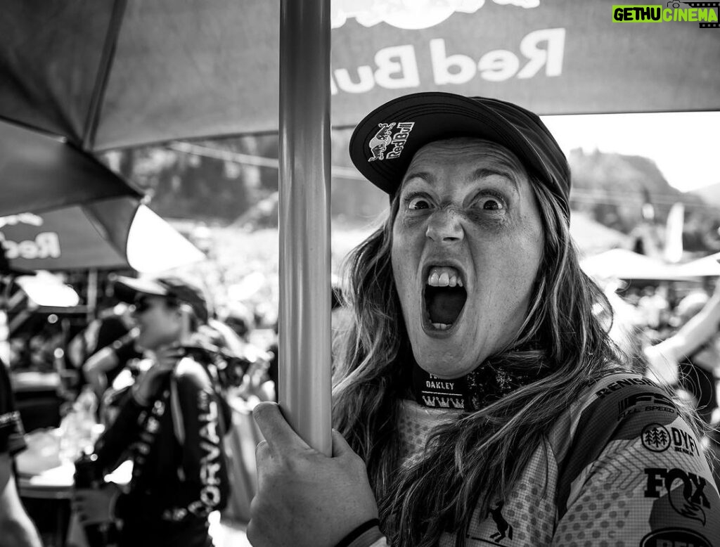 Rachel Atherton Instagram - Adrenaline!! I am here for you!! 😂😂 Back to Back wins for @athertonbikes 🔥😮‍💨 The moment your teammate wins the Elite Mens World Cup on your own named bike brand 🤯🤩😂😂 When @andreas.kolb66 won in Leogang, I was buzzing my tits off!! I went pretty mental, I felt so wired I just wanted to fight someone 😂😂 it felt INCREDIBLE thinking back to the team at home @athertonbikes how god damn hard they have worked the last 4 years… incredible team, incredible bike & there’s still more to come for @athertonbikes ❤❤😜 Come see the bikes at Fort William & grab some merch 💪🔥 @nathhughesphoto