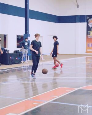 Raine Maida Instagram - Gettin that work in... @comptonmagic @crespihoops  #mentalhealth #bubble