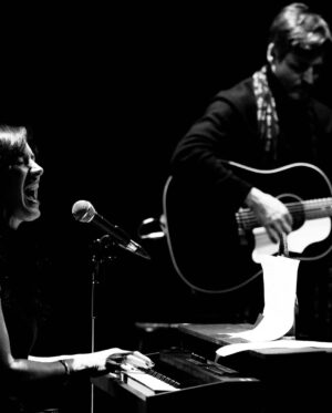 Raine Maida Instagram - First Raine+Chantal shows in a minute. can’t thank fans enough for their intense love & energy. response to shows is overwhelming. vibes in these theaters each night. transcendent. @rowanmaida opened. wow. distinct. true. artist. we are forever grateful. humbled by it all. New music soon. be safe during holidays . ♥️❤️🖤

📸 @jessedimeo @coreykellyimages 

#livemusic #duos #newartist