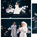 Raisa Andriana Instagram - So happy bisa duet when you believe me bareng @arianinismaputri 🫶🏻 also loving this stunning white gown by @felissa_thung Makeup // @ferryfahrizal Hair // @ibaayy___ Styled // @elcofrebliaman Photo // @high_iso