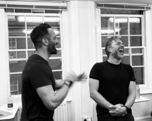 Ramin Karimloo Instagram - Rehearsals with @hadleyfraser were productive as ever. Join us in Trieste on 25th October when we will (try and) hold it together for a couple of hours. Maybe. We’ll at least give it a go. Ticket link in bio. #FromTheRehearsalRoom