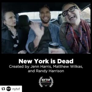 Randy Harrison Instagram - #Repost @nytvf (@get_repost)
・・・
A darkly hilarious series about two broke NYC artists who become hitmen to make ends meet.
Created by @realjennharris, @mwilkas,  and @randyharrisongram.
.
.
#nytvf2017 #officialselection #makeithere #comedy #webseries #newyorkisdead