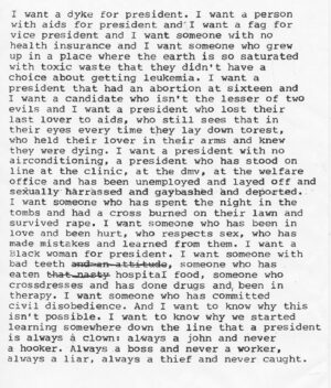Randy Harrison Instagram - Zoe Leonard, 1992.  I read this again for the first time in a few years and I'm feeling it really hard at the moment. ❤️❤️