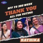 Rathika Rose Instagram - You are Safe Rathika !! We are getting used to hear this from our #kingnagarjuna sir. 😊😍 Yesss Our #rathika sailed through to 3rd week in style with all your love and support. Thank you everyone who showed your love and support to Rathika. #teamrathika #rathika #rathikarose #week3 #now #biggbosstelugu7 #thankyou #everyone #keepsupporting #lotsoflove #marured #thankyou /#note #loveyouall