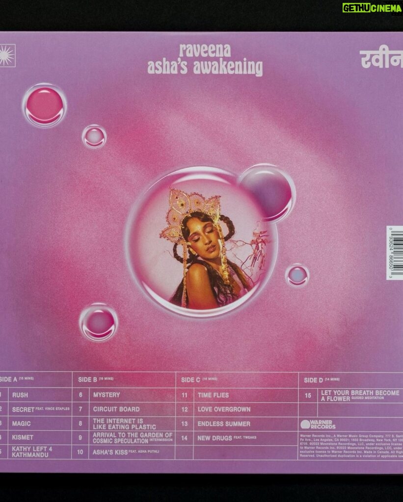 Raveena Aurora Instagram - I swear Asha’s awakening is the most beautiful double vinyl I’ve ever laid my hands on. so much to celebrate today … 4 years of lucid . The first edition of Asha’s awakening on wax. two albums I can hold in my hand and say that I am so proud of and that were made with utmost care and passion. I can’t wait until I can hold 10 albums of mine together and see the story of my life woven together thru sound, color, endless collaboration and learning :) we can never let physical versions of our work ever die out . they are so important thank you @fiskprojects @bijanberahimi for the always beautiful vinyl design and careful attention to detail today for sale on my website is: - first edition double vinyl of Asha’s awakening in limited edition - limited edition lucid vinyl repressing - lucid anniversary tee - one time repressing of “all my friends” tee from lucid era I LOVE U THANK U FOR LETTING ME CREATE ART AND SHARE IT WITH U AGAIN AND AGAIN