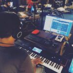 Ravi G Instagram - During Krk background score session !! Thank you @anirudhofficial and @wikkiofficial for me making a part of this wonderful movie and glad to have worked with some great musicians who are like family to me . @akriz23 @le_sajbro @kebajer @shankstep @vinhariharan @srinivasanmuthiahk @mountaditya #kamalakar @ishitk86 . Watch the movie in theatres and have fun 🤩 Thank you @vinhariharan for this lovely pic😊#kaathuvaakularendukaadhal #krk #anirudh #anirudhravichander #vigneshshivan #twotwotwo #naanpizhai #dippamdappam #nayanthara #vijaysethupathi #samantha