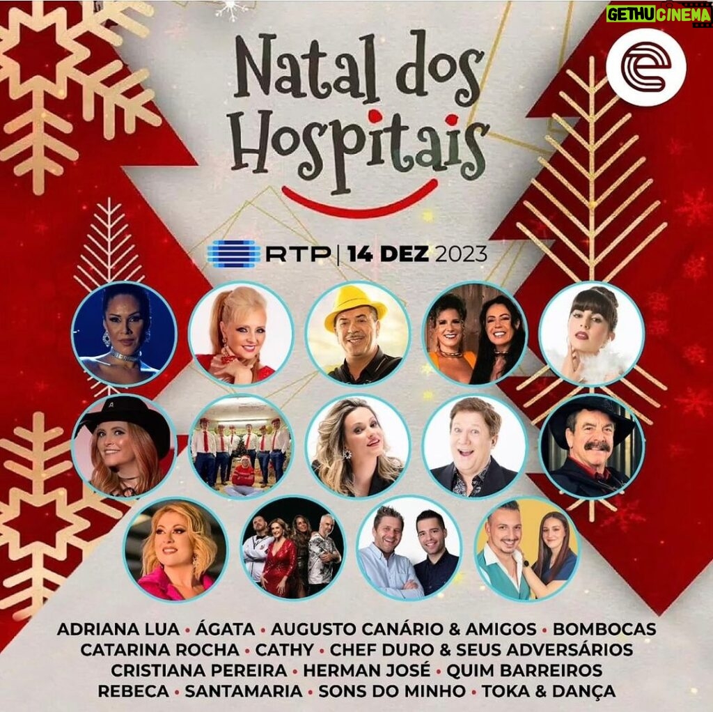 Rebeca Instagram - Quem vai assistir amanhã a partir das 10h na RTP1 o “NATAL DOS HOSPITAIS”? É tão gratificante poder fazer as pessoas mais debilitadas felizes 🙏🙏🥰🥰🎄