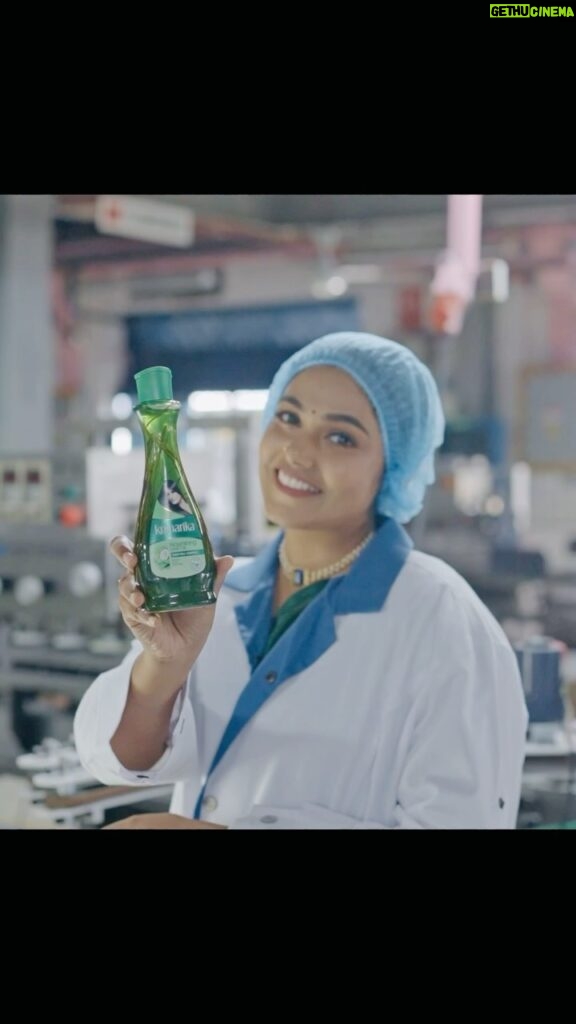 Rebecca Santhosh Instagram - Step behind the scenes with me at the Kumarika Hair Oil Factory in Sri Lanka. Kumarika hair oil is infused with natures best extracts to control hair fall. It’s a love story between my hair and Kumarika! 💖💇‍♀ We can purchase this in Flipkart, Amazon and www.haeal.com #Kumarikahairoil #KumarikaExperience #KumarikaMagic #HaircareAdventure