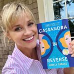 Reese Witherspoon Instagram - Our June #ReesesBookClub Pick is #CassandraInReverse by @HolSmale! This super charming and witty novel is about main character Cassie who is stuck in a time loop and trying to fix the 3rd worst day of her life ⏱️♾️ You may THINK you know what’s going on... but keep reading!! 👀 If you could go back in time, what would you change?! Follow along at @ReesesBookClub all month long 📖