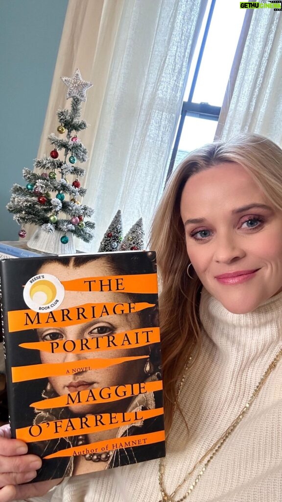 Reese Witherspoon Instagram - You know I love historical fiction... and with a true crime element? I’m in! ✅ The December @reesesbookclub pick is ‘The Marriage Portrait’ by Maggie O’Farrell. I could not stop Googling all the details of this true story! It’s a fascinating, historical thriller about an Italian Duchess, who we learn at the very beginning of the book will die either by sickness...or by her husband’s hand. I can’t wait to hear what you think!