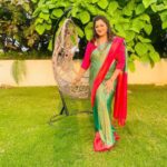 Rekha Krishnappa Instagram - Happy saree day 💓 My happy attire 💓 Always happy to wear a saree.💓 Saree is one attire which can be worn in different ways . 💓 Celebration for a saree is a must 💓 A day for saree #sareeday 💓 #sareelove #sareeday #sareecollection #sareedesigens #loveforsaree