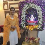Reshma Shinde Instagram - तूच सुखकर्ता , तूच दु:खहर्ता🌺🙏🏻🌺 . . . #moraya #blessed #happy