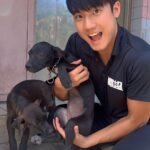Riesling Hsieh Instagram - - 因為要帶長輩運動的關係需要到處跑，比較鄉下的地方就有好多狗狗！超愛狗狗！ - 但照顧狗狗其實有很多眉角！像第一張照片一抱起來馬上就被糾正了！跟狗狗道歉🙇🏻‍♂️ 抱法不正確很容易讓狗狗不安，長期的話也會造成狗狗脊椎等部位的傷害。狗狗跟長輩一樣，需要細心照護！ 所以要好好學正確的方式才不會造成狗狗的不舒服喔！ 這樣在表達對狗狗的愛時也可以保護牠們啦～ 然後第一二張是我第一次去那邊的文化健康站的照片，最後一張是我隔了差不多兩三個禮拜去的 希望他們都可以健健康康的長大。 #小黑 #烏來 烏來信賢部落