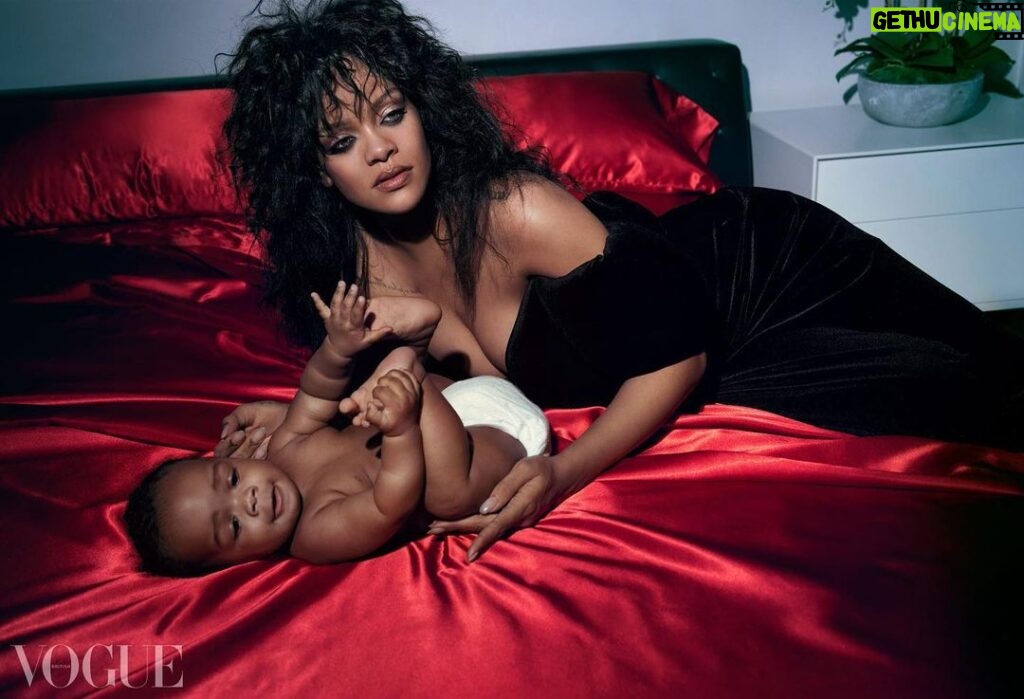 Rihanna Instagram - my son so fine! Idc idc idc! How crazy both of my babies were in these photos and mommy had no clue ❤❤ thank you so much @edward_enninful and @inezandvinoodh for celebrating us as a family!
