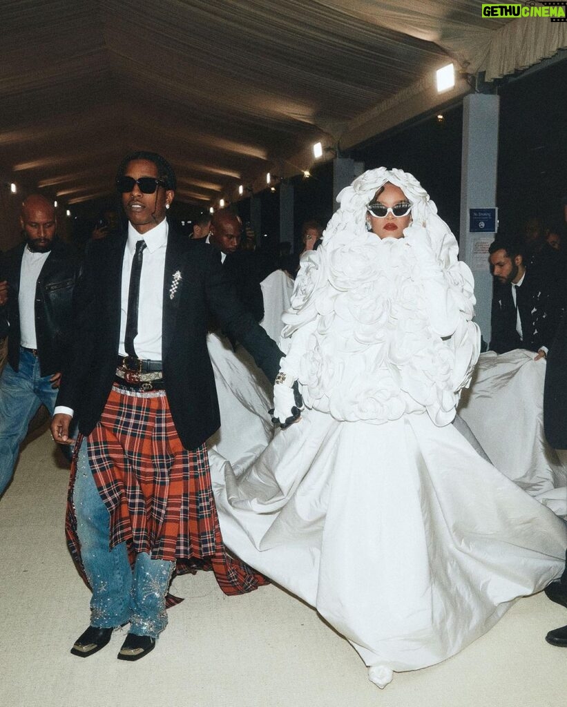 Rihanna Instagram - shout outz 2 the bridal party….here come de bride #idoKARL #METgala2023