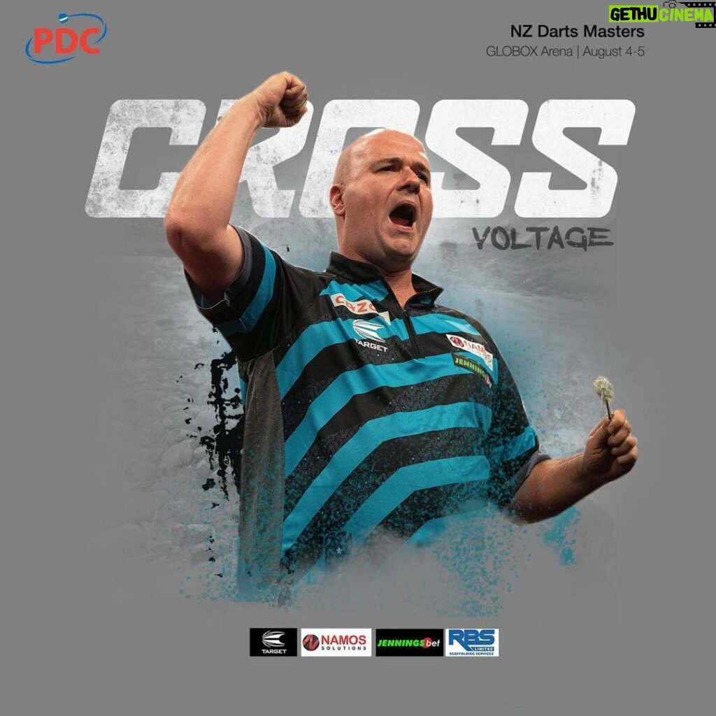 Rob Cross Instagram - CROSS IS KIWINNER!🏆 Voltage fights back from 5-2 down to beat Nathan Aspinall in the final and win the New Zealand Darts Masters title. @targetdarts @NamosSolutions @jenningsbetinfo @scott_rbs