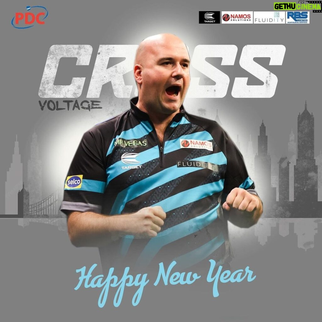 Rob Cross Instagram - Have a great night everyone. Thanks for all your support. See you tomorrow! ⚡ @targetdarts @NamosSolutions @pwrbyfluidity @scott_rbs