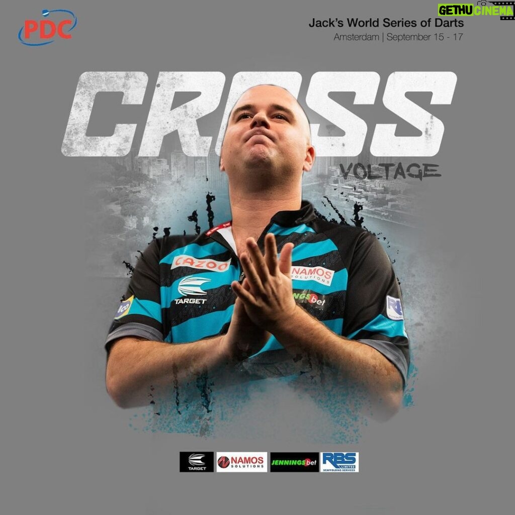 Rob Cross Instagram - In full preparation mode for tonight’s World Series opener in Amsterdam. My first match is against Jonny Clayton, always a tough opponent. I feel great and I’ll need to be at my best. ⚡ @targetdarts @NamosSolutions @jenningsbetinfo @scott_rbs