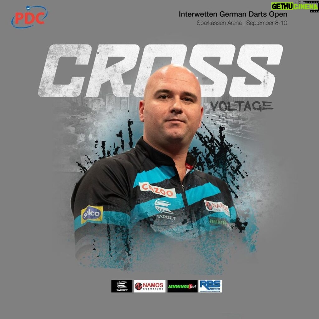 Rob Cross Instagram - Here we go in Germany again! I take on Brian Raman this afternoon and I’m feeling really ready for this one. Hopefully we can have a big weekend, my form is good so let’s do this 💪⚡ @targetdarts @NamosSolutions @jenningsbetinfo @scott_rbs