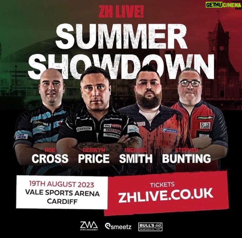 Rob Cross Instagram - LET’S GO CARDIFF! 🏴󠁧󠁢󠁷󠁬󠁳󠁿🔥⚡ Can’t wait for this Saturday, it should be epic! Last few remaining tickets 🎟 zhlive.co.uk
