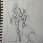Rob Liefeld Instagram - BTS - DEADPOOL CORPS/LADY DEADPOOL! It all started with a call from the EIC telling me he wants to build a Deadpool team and if I would be on board as the creator of Deadpool. I say, let’s do it, he wants to start with Lady Deadpool and I started to produce designs, many I’m sharing here from my 2009 sketchbook. Kid Deadpool, Dog pool would follow. From 2 Lady Deadpool appearances the Deadpool Corps was on its way. I did over 200 pages of Deadpool Corps. from 2009-2011, it was great fun. It all starts with comic book creators, these films, games, cartoons, they don’t exist without us and we need to continue to be vocal about our contributions. #marvel #robliefeld #deadpool