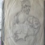 Rob Liefeld Instagram - It always starts with a sketch. Even Cap. #vintage #captainamerica #avengers #robliefeld