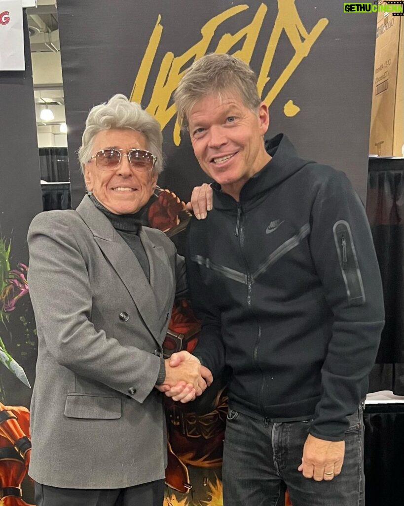 Rob Liefeld Instagram - STERANKO! When the Legend comes by to give you words of affirmation and encouragement you listen! Who did George Lucas & Steven Spielberg go to when they wanted to conceptualize Indiana Jones and bring their vision to life, none other than Jim Steranko! We throw around the word “Legend” but this gentleman is the absolute real deal! He has always been a tremendous inspiration and I was so honored to see you Jim! Steranko’s Captain America and Nick Fury are classics for any age! He is among the last of the most celebrated age of comic books! #marvel #captainamerica #shield #steranko