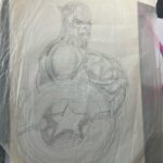 Rob Liefeld Instagram - It always starts with a sketch. Even Cap. #vintage #captainamerica #avengers #robliefeld
