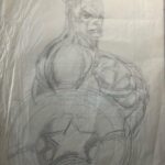 Rob Liefeld Instagram - It always starts with a sketch. Even Cap. #vintage #captainamerica #avengers #robliefeld