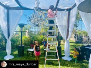 Rockmond Dunbar Instagram - Posted @withregram • @mrs_maya_dunbar Our Sexy Sweatsuit Soirée was a success! What many folks don't know , is that a passion of mine is design and party planning! This little project was my vision from start to finish & with Rock's help it came to life just as I had hoped! We wanted to safely gather with some Covid-compliant friend couples, relax and forget for a few hours the state of the world we're in. And let me tell you, we did! Definitely a night to remember. (And for the record: we've all been self quarantined and wore masks when not eating/taking photos.) 😷😏✊🏾 #blackexcellence✊🏾 #dinner #partyplanner #holidayseason #sexy #sweatsuitparty❤️ #blacklove #blackpride #designer #love #covidcompliant