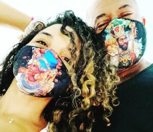 Rockmond Dunbar Instagram - Posted @withregram • @mrs_maya_dunbar A huge THANK YOU to @beautandbeastllc !!!! We love absolutely every single item she makes. The masks are EVERYTHING and comfortable. I've posted before about her amazing melanin series which we utilize and incorporate into our history curriculum. Notebooks...beautiful. The kids love seeing the bright, beautiful colors and faces that look like them! #blackhistory #blackhistory365 #blackbusiness #blackenterprise #blackentrepreneurs #blackhistoryisamericanhistory #representationmatters #beautandthebeast