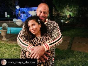 Rockmond Dunbar Instagram - Posted @withregram • @mrs_maya_dunbar Our Sexy Sweatsuit Soirée was a success! What many folks don't know , is that a passion of mine is design and party planning! This little project was my vision from start to finish & with Rock's help it came to life just as I had hoped! We wanted to safely gather with some Covid-compliant friend couples, relax and forget for a few hours the state of the world we're in. And let me tell you, we did! Definitely a night to remember. (And for the record: we've all been self quarantined and wore masks when not eating/taking photos.) 😷😏✊🏾 #blackexcellence✊🏾 #dinner #partyplanner #holidayseason #sexy #sweatsuitparty❤️ #blacklove #blackpride #designer #love #covidcompliant