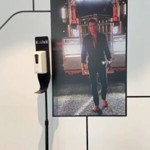 Rodger Corser Instagram - Love the decor of the new @channel9 Sydney headquarters!!#giveheraposter

Posted @withregram • @thenicoledasilva What are @rodgercorser and I cooking up? Tune in at 530pm AEST tonight on our Insta to find out. Catch up on all past seasons of @9doctordoctor on @9now and catch the latest episode tonight 830pm on @channel9 🎉 #Sanitizer