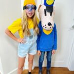 Rodger Corser Instagram - Belated Book Week…. Last one for Cilla. Got to re-use good old dogman head again after a bit of surgery on the nose. Sure…We’ll claim colour coordination was on purpose. #minions #dogman #isminionsabook?