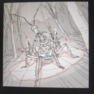 Rodrigo Goulão de Sousa Instagram - Giant insect in the woods-
Trying to do some horror themed animations

#animation #drawing #digitalart #cartoon #2danimation #after #characterdesign #art #cg #horror #horrormovies #creepy #scary