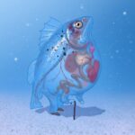 Rodrigo Goulão de Sousa Instagram - Transparent fish #animation #drawing #digitalart #cartoon #2danimation #after #characterdesign #art