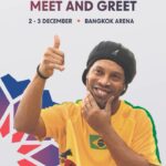 Ronaldinho Instagram - @ronaldinho is in town for the World Teqball Championships 2023 🇹🇭🏆 Let’s meet the legend and witness the magic unfold on the Teqball court! 🤩🇧🇷 • ⭐️ Meet and greet with Ronaldinho 🏟️ Bangkok Arena, Thailand 🗓️ 2-3 December 🎟️ Free Entry • #Teqball #Ronaldinho #WorldIsCurved #Teq #Thailand #Thai #Bangkok #TeqballWCH #SeeYouInBangkok Bangkok, Thailand