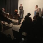 Rouzbeh Rashidi Instagram - Thanks a million to everyone who attended our @experimentalfilmsociety event last night at @wolfkinogang. Special thanks to Kerstin Cmelka (@kerstin.cmelka) and Mario Mentrup (@mariomentrup), who presented the 'Krampa – Expanded Cinema Version' to the audience. Also, thanks to anyone who participated in a very intimate and extended question and answer session, I felt we could go on forever. Finally, our gratitude goes to the incredible team at the #wolfkinogang for hosting and facilitating us. Engagement with the audience to this level always makes everything worthwhile, which I have seen and sensed from our recent events in Berlin, so I thank you all again for attending. Photos by @ostrovelika 🙏📷 Berlin, Germany