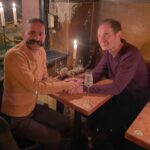 Rouzbeh Rashidi Instagram - Amid all this negative news and events about the state of the world, I met and caught up with one of my oldest friends. A dear friend whom I love so much. Martin, AKA Bez. He was my English teacher, and later on, we became pals; he even acted in two of my films over the years. Bez was always there for me, and I was for him when possible. He always supported my cinematic adventures and egged me on. It is beautiful to have people like this in your life who are just happy being a friend and nothing more. Just a good friend, indeed. I am thankful! Cheers, old boy! And life goes on ...