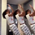 Royce Reed Instagram - Good morning Instagram! Don’t be rude say it back! I love this dance! Gonna try it a few more times though lol. DC: @dizenosaur #RoyceReed #NewDance #Good morning #WinterStorm #FYP #ForYou #DanceMom #BoyMom #2023 #viraldances #hiphop #hbcu #bethunecookman #cheercoach #bcubadcats
