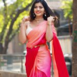 Ruchira Jadhav Instagram - Flaunting everything that I have.. Saree & Smiles….💖🧡 📸 : @javaharphotography