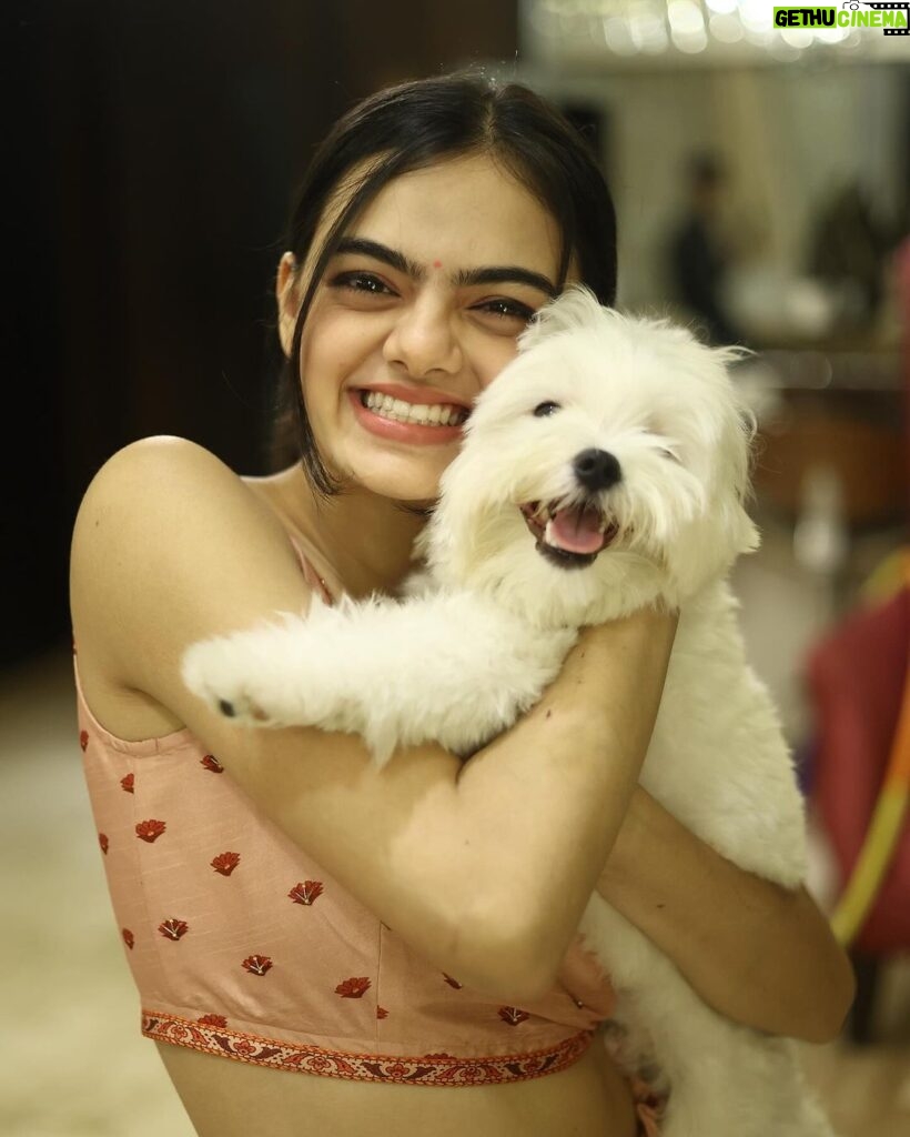 Ruhanika Dhawan Instagram - Dear Lassi(lassu), You teach us love, compassion empathy Whether it’s my parents,relatives, our house help or even the guard you treat everyone with the same affection. That’s the thing about dogs they treat everyone equally irrespective of their caste, colour, creed or financial status. You only seek ‘love’ in return from everyone. Thank you for choosing Us lassi. Hamari aankhon ka tara hamara pyaara gugu nana. 🐾 🐾❤️❤️