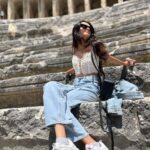 Ruhanika Dhawan Instagram - Aspendos is one of the best preserved ancient theatres in the world, dedicated to the gods and emperors of the era , and i can very safely say i got the opportunity to perform here! ( ps : you can see me perform in the last slide 😋) #aspendos #turkey #antalya #ruhaanikadhawan Aspendos Ancient Theatre
