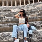 Ruhanika Dhawan Instagram - Aspendos is one of the best preserved ancient theatres in the world, dedicated to the gods and emperors of the era , and i can very safely say i got the opportunity to perform here! ( ps : you can see me perform in the last slide 😋) #aspendos #turkey #antalya #ruhaanikadhawan Aspendos Ancient Theatre